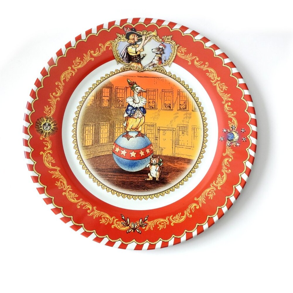 2006 Restoration Hardware Tin Plate Circus Goose Cat Like New